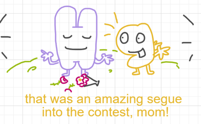 A panel from Ready Oar Knot, episode three of the Board Boards object show by Furretwalk/WalkingFurret.